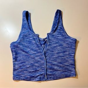 Pacsun Blue Stretch Crop Tank